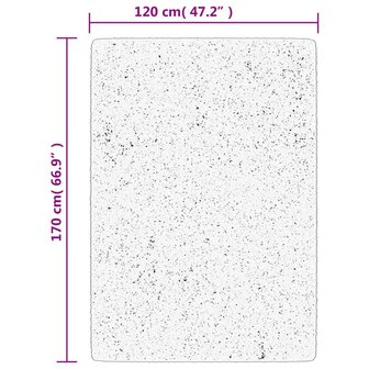 Vloerkleed OVIEDO laagpolig 120x170 cm cr&egrave;mekleurig 8721012231139 10