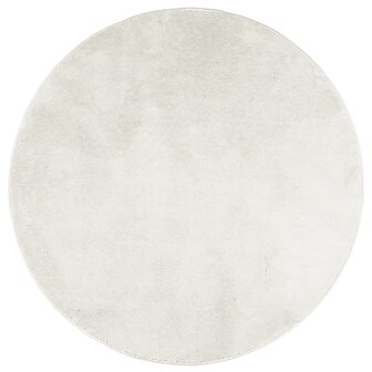 Vloerkleed OVIEDO laagpolig &Oslash; 80 cm cr&egrave;mekleurig 8721012231221 2