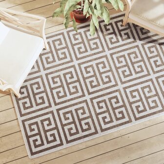 Vloerkleed voor binnen buiten laagpolig 120x180 cm meerkleurig 8721102649462 4