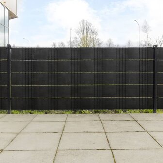 Balkonschermen 5 st 255x19 cm poly rattan zwart 8721012431416 1