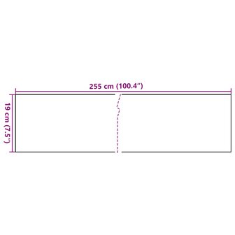 Balkonschermen 5 st 255x19 cm poly rattan zwart 8721012431416 7