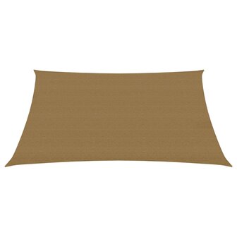 Zonnezeil 160 g/m&sup2; 2x3 m HDPE taupe 8720286099551 2
