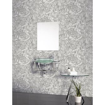 DUTCH WALLCOVERINGS Behang Liquid Marble grijs 5050192693912 3