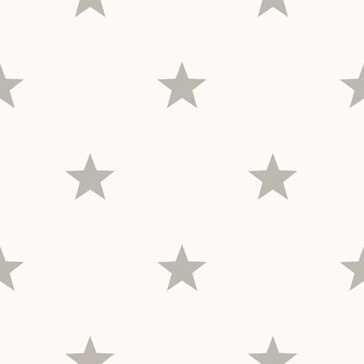 Noordwand Behang Friends &amp; Coffee Little Stars lichtgrijs en wit 8022560166462 1