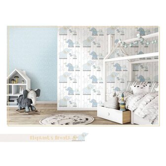 Noordwand Behang Mondo baby Little Dots blauw en wit 8022560130272 1