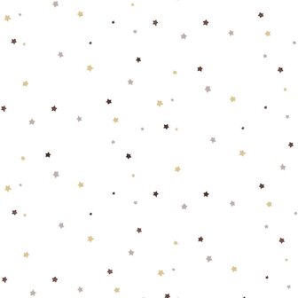 Noordwand Behang Mondo baby Little Stars beige en wit 8022560130456 1