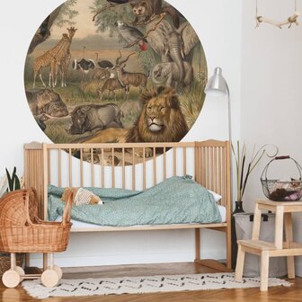 WallArt Behangcirkel Animals of Africa 142,5 cm 8719992629251 4