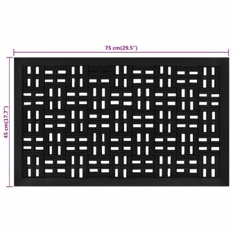 Deurmat rechthoekig 45x75 cm rubber 8721012224674 6
