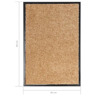 Deurmat wasbaar 40x60 cm cr&egrave;me 8720286065150 6