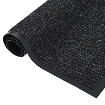 Deurmat 80x120 cm gestreept antraciet 8720286503683 2