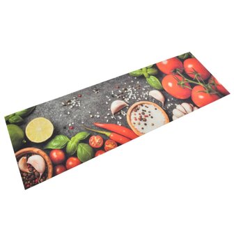 Keukenmat wasbaar groenteprint 60x180 cm fluweel 8720845917593 1