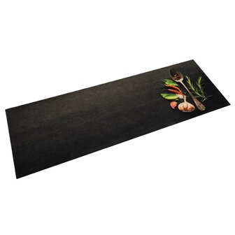Keukenmat wasbaar kruidenprint 60x180 cm fluweel 8721012918887 1