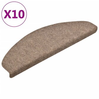Trapmatten zelfklevend 10 st 65x21x4 cm naaldvilt cr&egrave;mekleurig 8720286328231 2