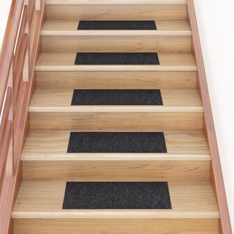 15 st Trapmatten zelfklevend rechthoekig 60x25 cm zwart 8720286512463 1