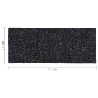 15 st Trapmatten zelfklevend rechthoekig 60x25 cm zwart 8720286512463 7