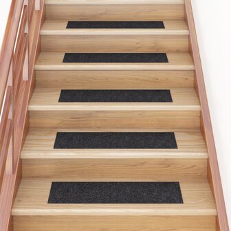 15 st Trapmatten zelfklevend rechthoekig 76x20 cm zwart 8720286512586 1