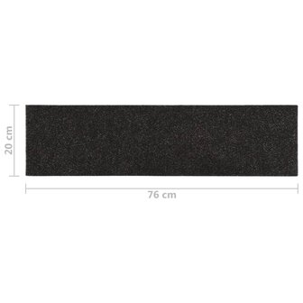 15 st Trapmatten zelfklevend rechthoekig 76x20 cm bruin 8720286512623 7
