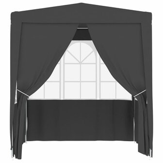 Partytent met wanden professioneel 90 g/m&sup2; 2,5x2,5 m antraciet 8719883767765 2