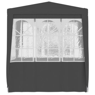Partytent met wanden professioneel 90 g/m&sup2; 2,5x2,5 m antraciet 8719883767765 3