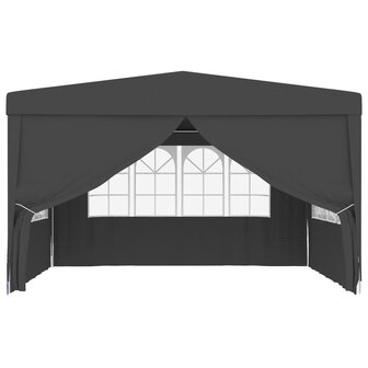 Partytent met zijwanden professioneel 90 g/m&sup2; 4x4 m antraciet 8719883767789 3