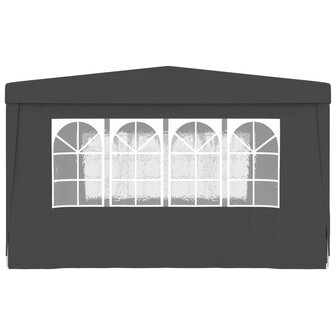 Partytent met zijwanden professioneel 90 g/m&sup2; 4x4 m antraciet 8719883767789 4