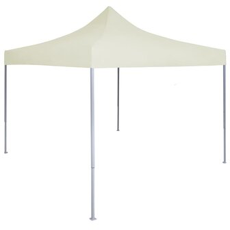 Partytent professioneel inklapbaar 2x2 m staal cr&egrave;me 8719883800325 1