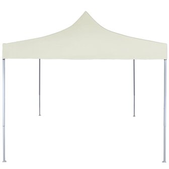 Partytent professioneel inklapbaar 2x2 m staal cr&egrave;me 8719883800325 2