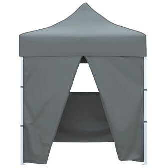 Partytent met 4 zijwanden inklapbaar 2x2 m staal antraciet 8719883800370 2