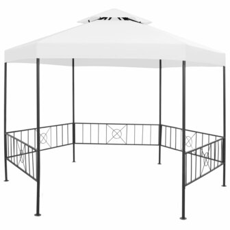 Tuinprieel 180 g/m&sup2; 323x275x265 cm wit 8720286106532 1