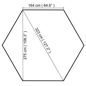 Tuinprieel 180 g/m&sup2; 323x275x265 cm wit 8720286106532 7