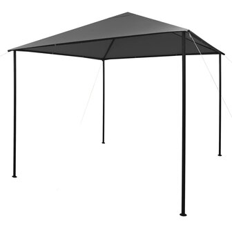 Prieel 180 g/m&sup2; 3x3 m stof en staal antraciet 8720286106600 1