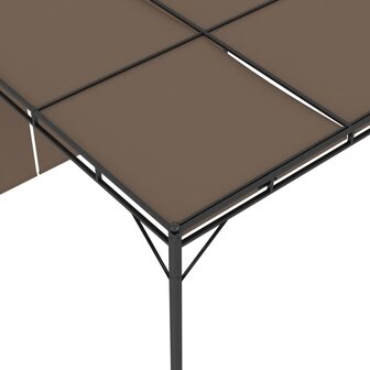Tuinprieel met zijgordijn 3x3x2,25 m taupe 8720286106822 8