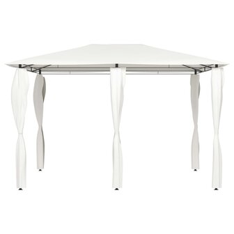 Prieel met paalhoezen 160 g/m&sup2; 3x4x2,6 m cr&egrave;mekleurig 8720286184462 2