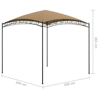 Prieel 180 g/m&sup2; 3x3x2,65 m taupe 8720286153215 5