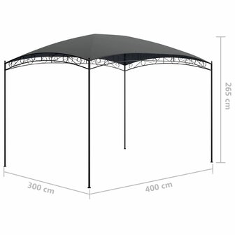 Prieel 180 g/m&sup2; 3x4x2,65 m antraciet 8720286153253 5