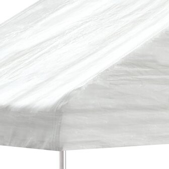 Prieel met dak 8,92x2,28x2,69 m polyetheen wit 8720845751630 4