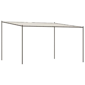 Prieel 4x4 m 180 g/m&sup2; stof en staal wit 8720845729035 2