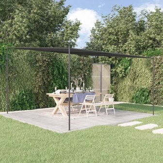 Prieel 4x4 m 180 g/m&sup2; stof en staal antracietkleurig 8720845729042 1