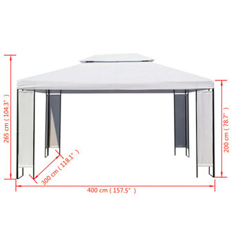 Prieel 3x4 m wit 8718475507772 5