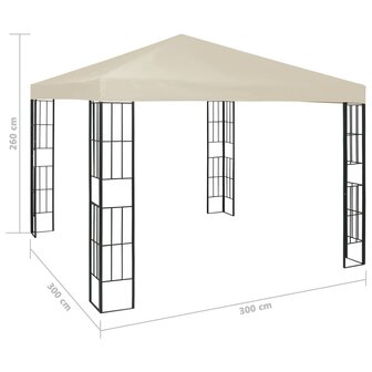 Prieel 3x3 m cr&egrave;me 8719883771052 7