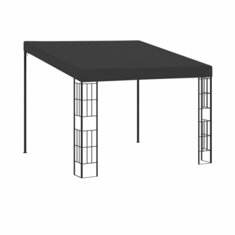 Wandprieel 3x3 m stof antracietkleurig 8719883771144 1