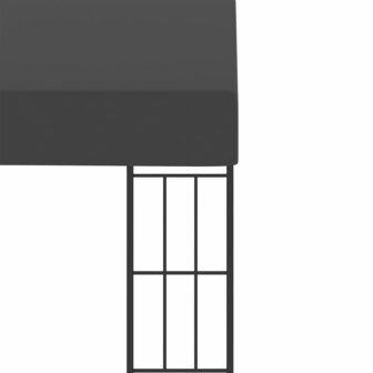 Wandprieel 3x3 m stof antracietkleurig 8719883771144 5