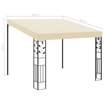 Wandprieel 3x3x2,5 m cr&egrave;me 8719883771212 6