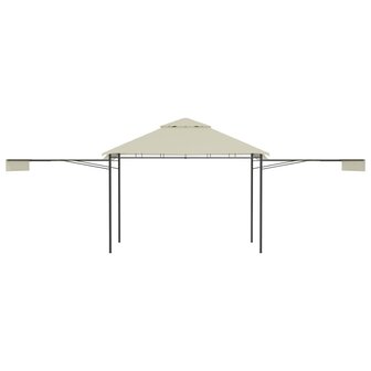 Prieel met uitschuifbare daken 180 g/m&sup2; 3x3x2,75 m cr&egrave;me 8719883771274 4