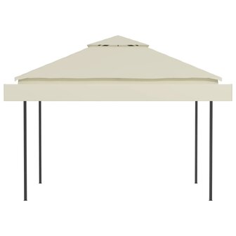 Prieel met uitschuifbare daken 180 g/m&sup2; 3x3x2,75 m cr&egrave;me 8719883771274 5