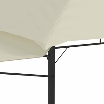 Prieel met uitschuifbare daken 180 g/m&sup2; 3x3x2,75 m cr&egrave;me 8719883771274 9