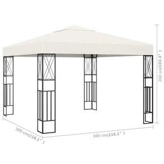Prieel 3x3 m stof cr&egrave;me 8719883771298 5