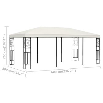 Prieel 3x6 m stof cr&egrave;me 8719883771335 6