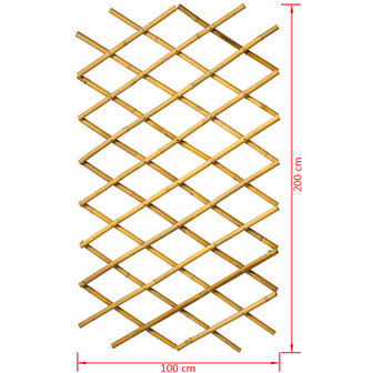 Nature Latwerk voor tuin 100x200 cm bamboe 6040722 8711338407226 7