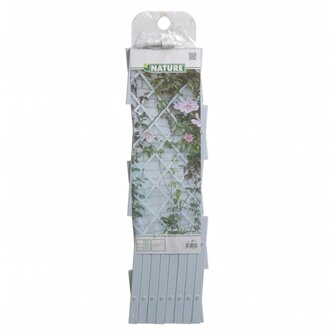 Nature Tuinlatwerk 50x150 cm PVC wit 6040701 8711338407011 3